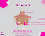 Awakened You Silicone B Breast Shirt Sleeveless Breast Plate | Silicone Prosthetics | For Cross dressing MTF, Drag Queens - Aurora Cosplay