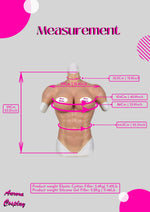 Aurora Cosplay Silicone Breasts – Realistic M-Size with Strong ABS Core for Perfect Fit, Ideal for Cosplay & Crossdressing