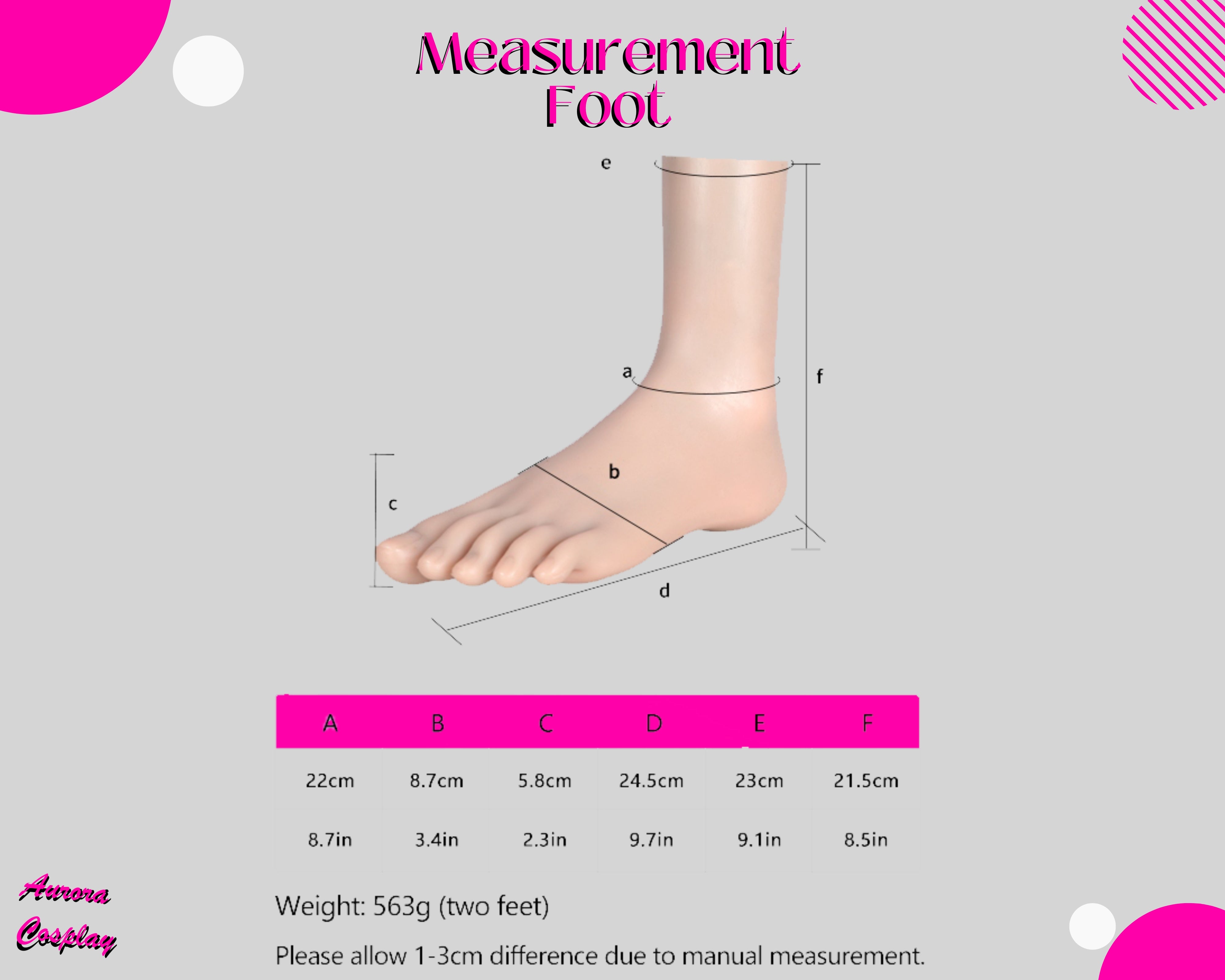 Silicone Foot Sleeves for Feminine Feet – Realistic Skin Texture
