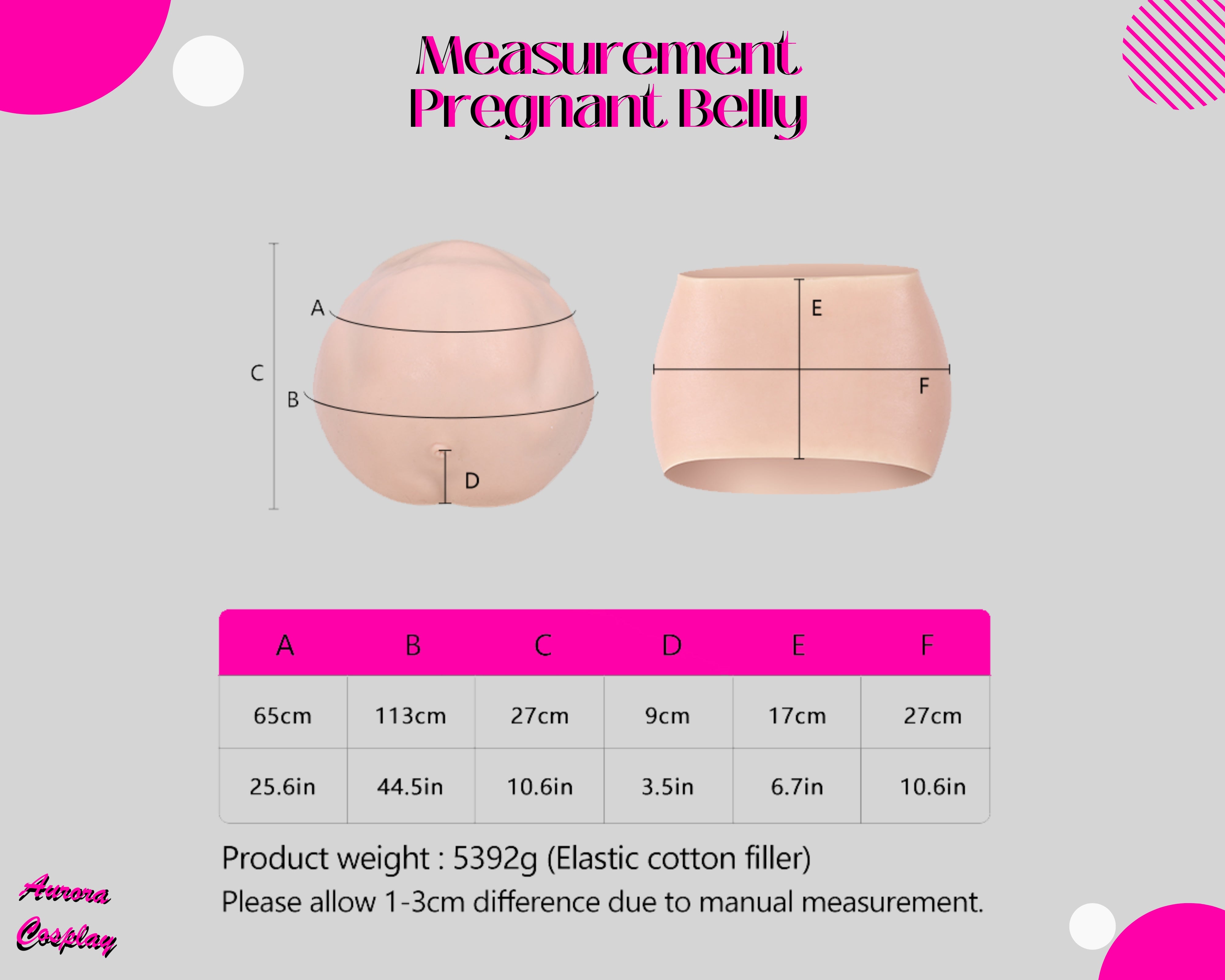 Realistic Silicone Pregnancy Belly with Kicking Effect