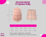 Soft Silicone High-Waist Pregnancy Belly