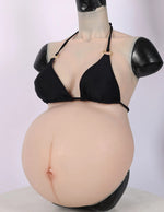 D Cup Breast Forms with Integrated Large Pregnant Belly for Realistic Maternity Cosplay - Aurora Cosplay