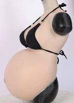 D Cup Breast Forms with Integrated Large Pregnant Belly for Realistic Maternity Cosplay - Aurora Cosplay