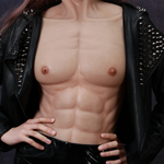 Premium High Quality Silicone Realistic Muscle Suit Small Size Mens Fake Chest - Silicone Artificial Fake Muscle Cosplay Suit Accessories - Aurora Cosplay