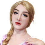 Realistic Silicone Mask, Cute feminism Face Mask, Super Cute female Face Mold - Aurora Cosplay