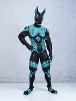 Cerberus-Themed Furry Muscle Suit - Premium Silicone Fursuit for Cosplay - Aurora Cosplay