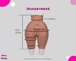 High Quality Medical Silicone Realistic Silicone Hip Enhancer Pants - Cosplay Female Body Parts - Female Silicone Made Booty Hips Parts - Aurora Cosplay