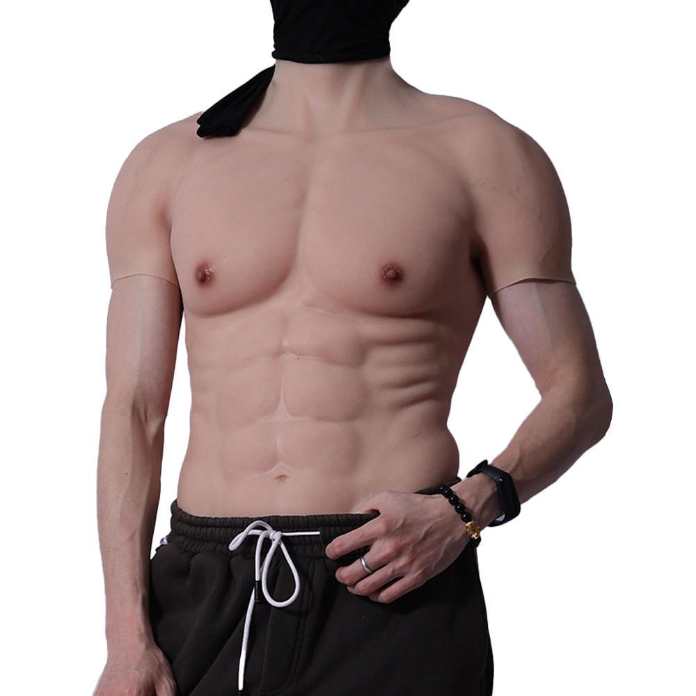 SMITIZEN Upgraded Silicone Fake Muscle Suit Chest Abdomen For Cosplay  Costume | eBay