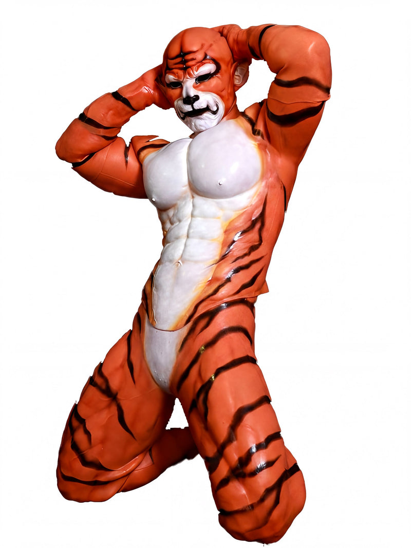 Fierce Tiger Fursuit: Silicone Muscle Suit for Predator Cosplay - Aurora Cosplay