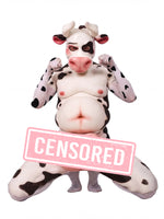 Spotted Cow Silicone Fursuit Set with Udder Detail - Perfect for Cosplay - Aurora Cosplay