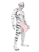 White Tiger Fursuit: Elite Silicone Muscle Costume for Cosplay - Aurora Cosplay