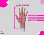 Silicone Realistic Hands Gloves Pose-able Painted Silicone Unisex Cosplay Hand - Light Skin Tone - Display Model Prop - Aurora Cosplay
