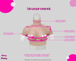 Handmade B Cup Breasts with Short Sleeves Fake Boobs Cosplay,Fake breast, Artificial breast, Silicon fake breast - Aurora Cosplay