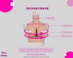 Handmade Silicone H Cup Elastic Cotton Breast Chest Crossdresser for Cosplay - H Cup Breast For Cosplay - Silicon Made Women Accessories - Aurora Cosplay