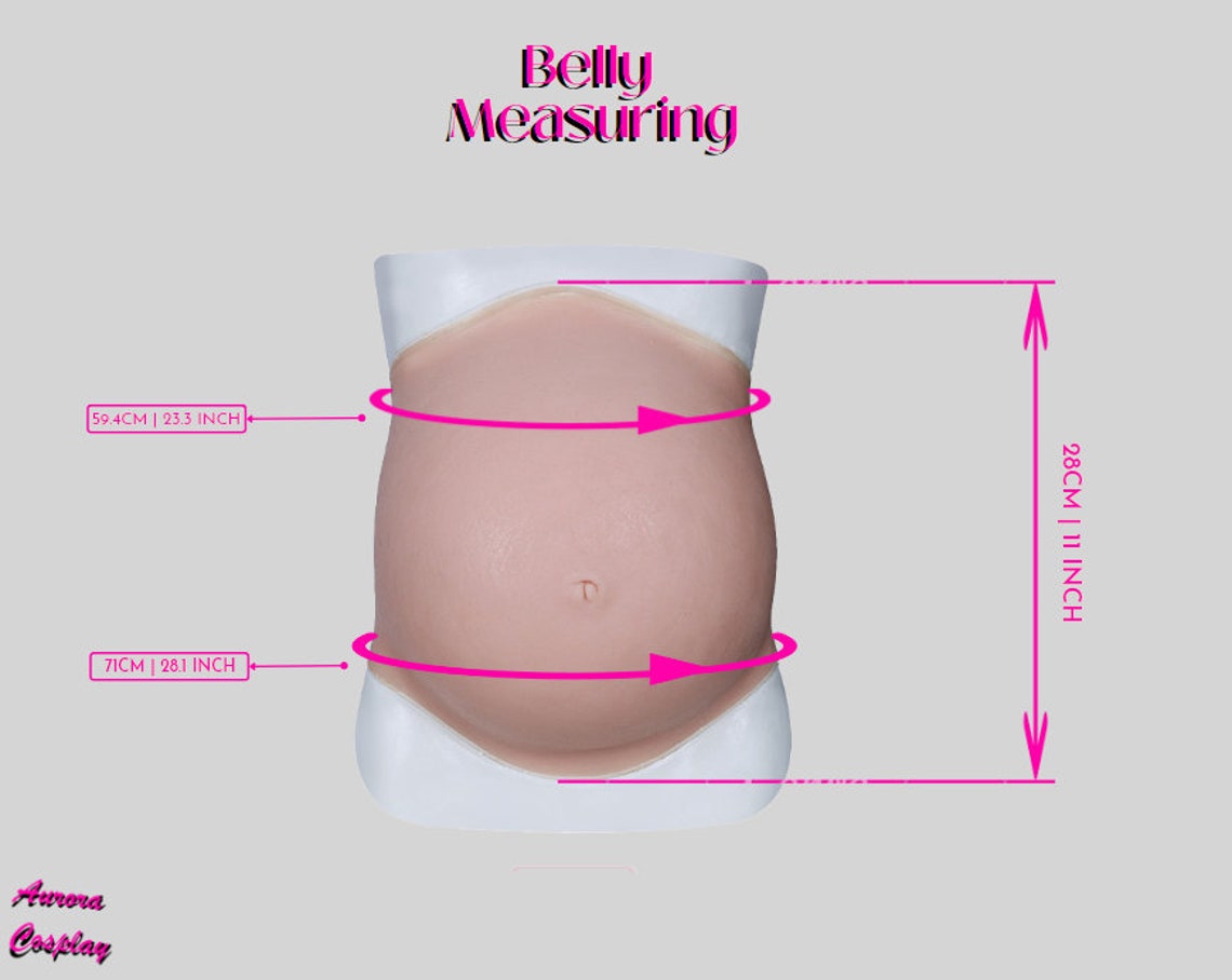 Silicone Realistic Pregnant Belly Prop En 3 Colores 3 - Temu Mexico