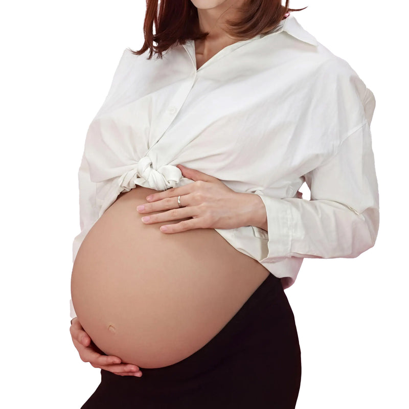 Upgraded Silicone Pregnant Belly Cosplay Realistic Fake Pregnancy Bump Body Illusion