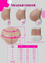 Upgraded Silicone Pregnant Belly Cosplay Realistic Fake Pregnancy Bump Body Illusion