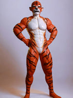 Fierce Tiger Fursuit: Silicone Muscle Suit for Predator Cosplay