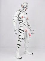 White Tiger Fursuit: Elite Silicone Muscle Costume for Cosplay