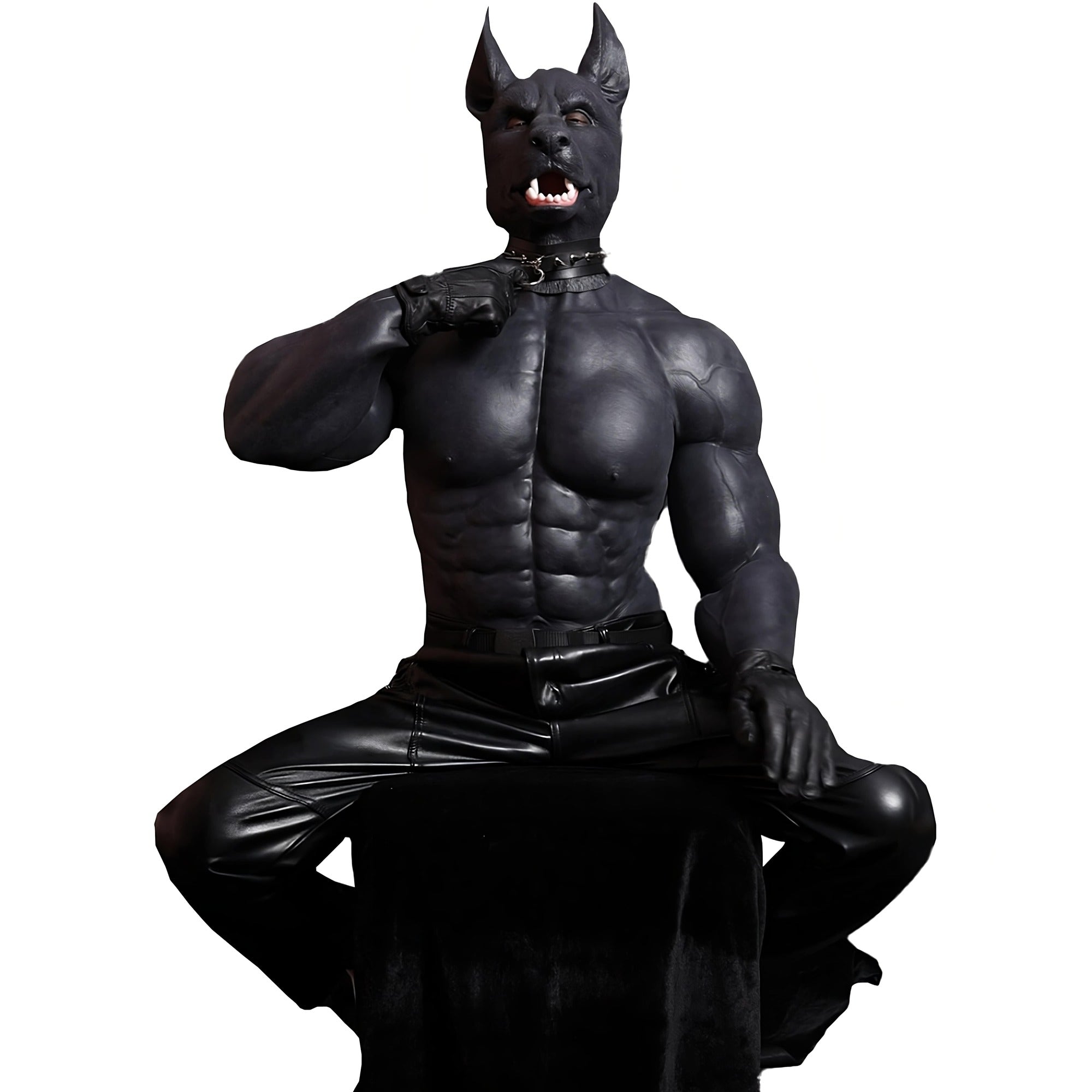 Black Medical Silicone Muscle Suit with Arms for Cosplay – Aurora