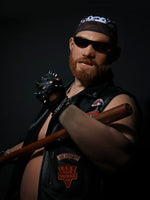Silicone Upper Body Suit with Muscular Biker Look and Big Belly